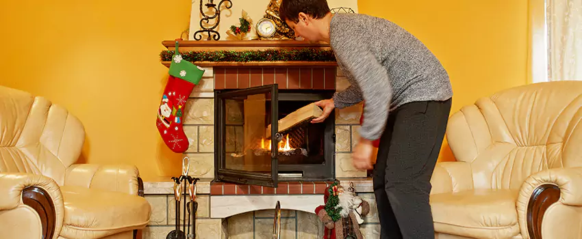 Rusted Metal Fireplace Restoration in Sun Valley, Nevada